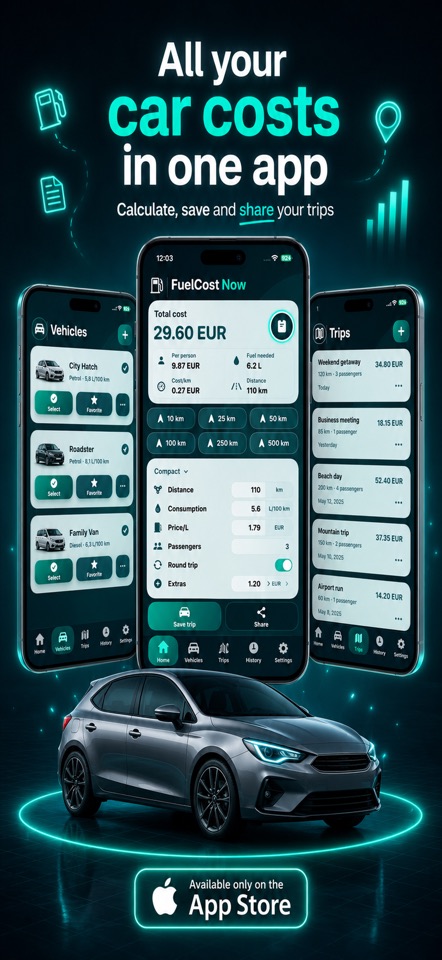 Fuel Cost: MPG Calculator screenshot 1