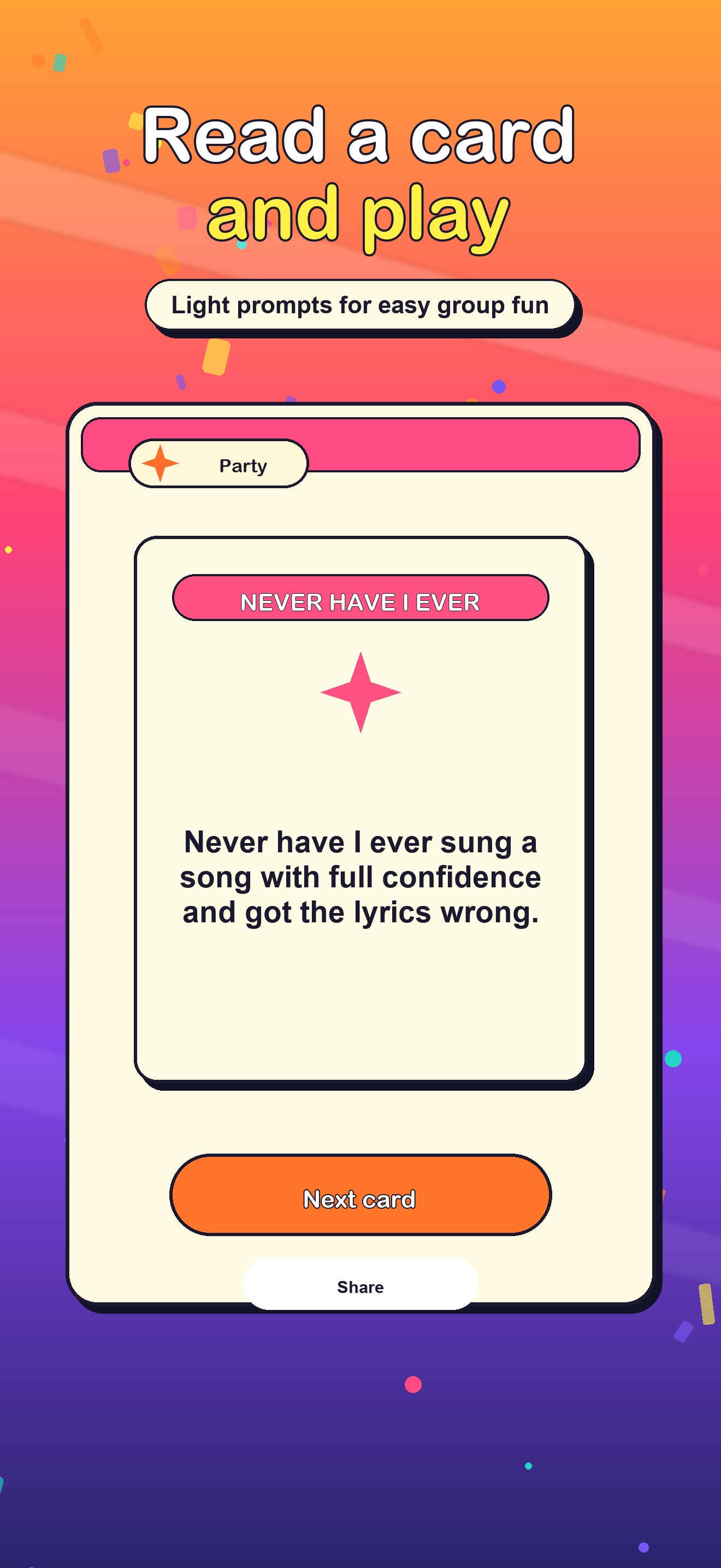 Never Have I Ever Party screenshot 3