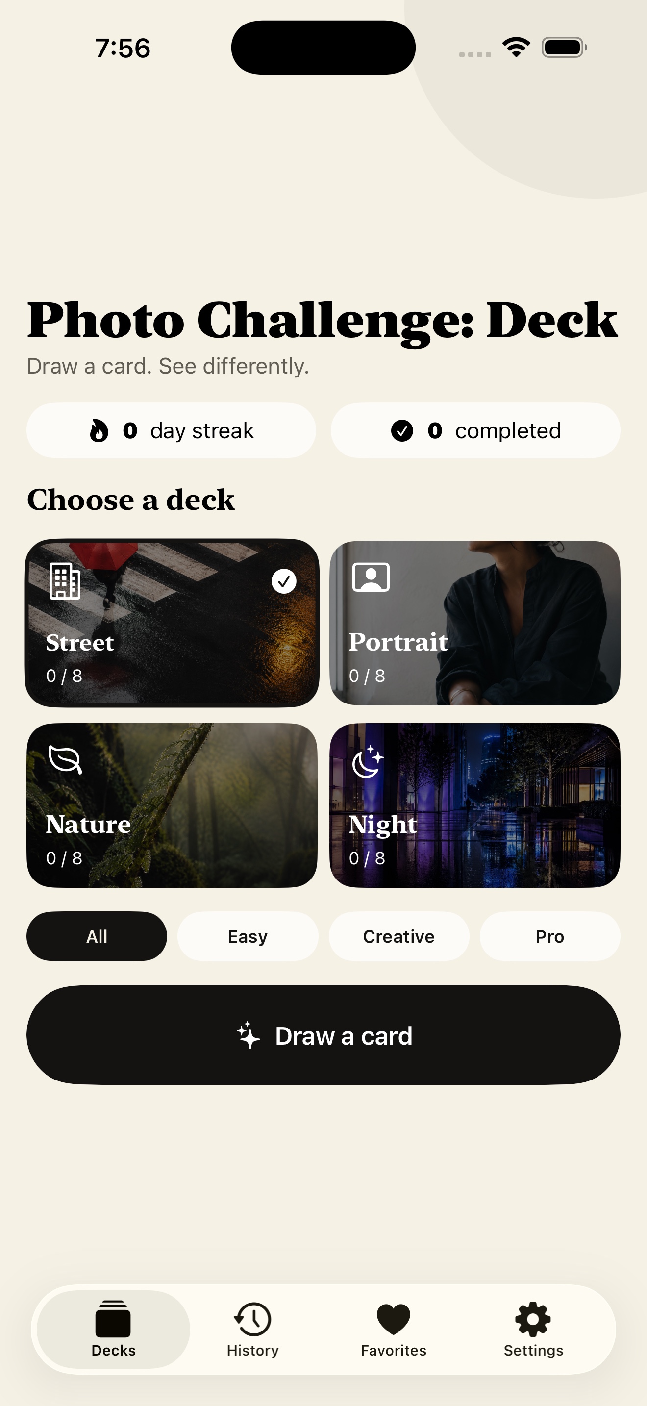 Foto-Challenge: Deck screenshot 1