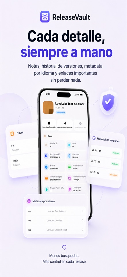 ReleaseVault: ASO Metadata screenshot 3