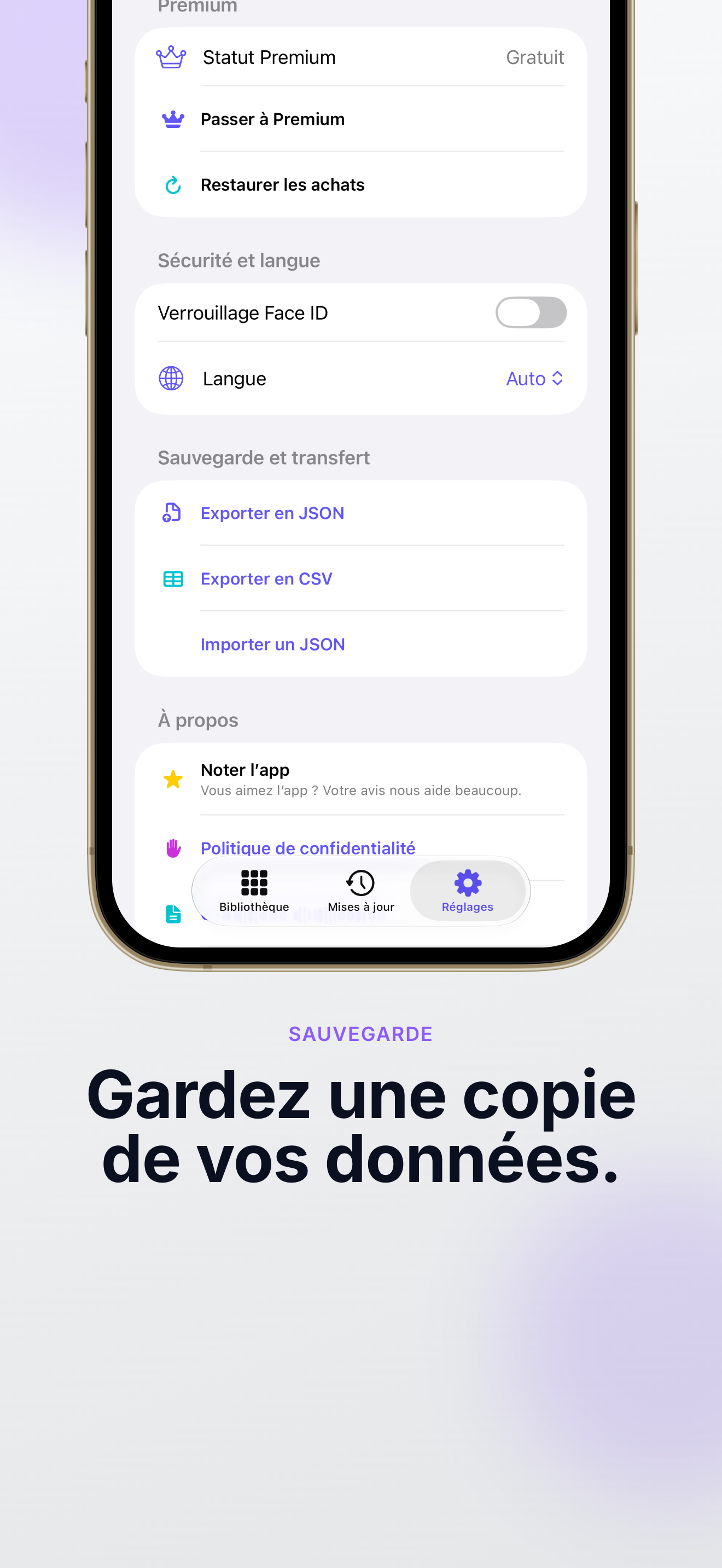 ReleaseVault : Métadonnées — Capture d’écran 4
