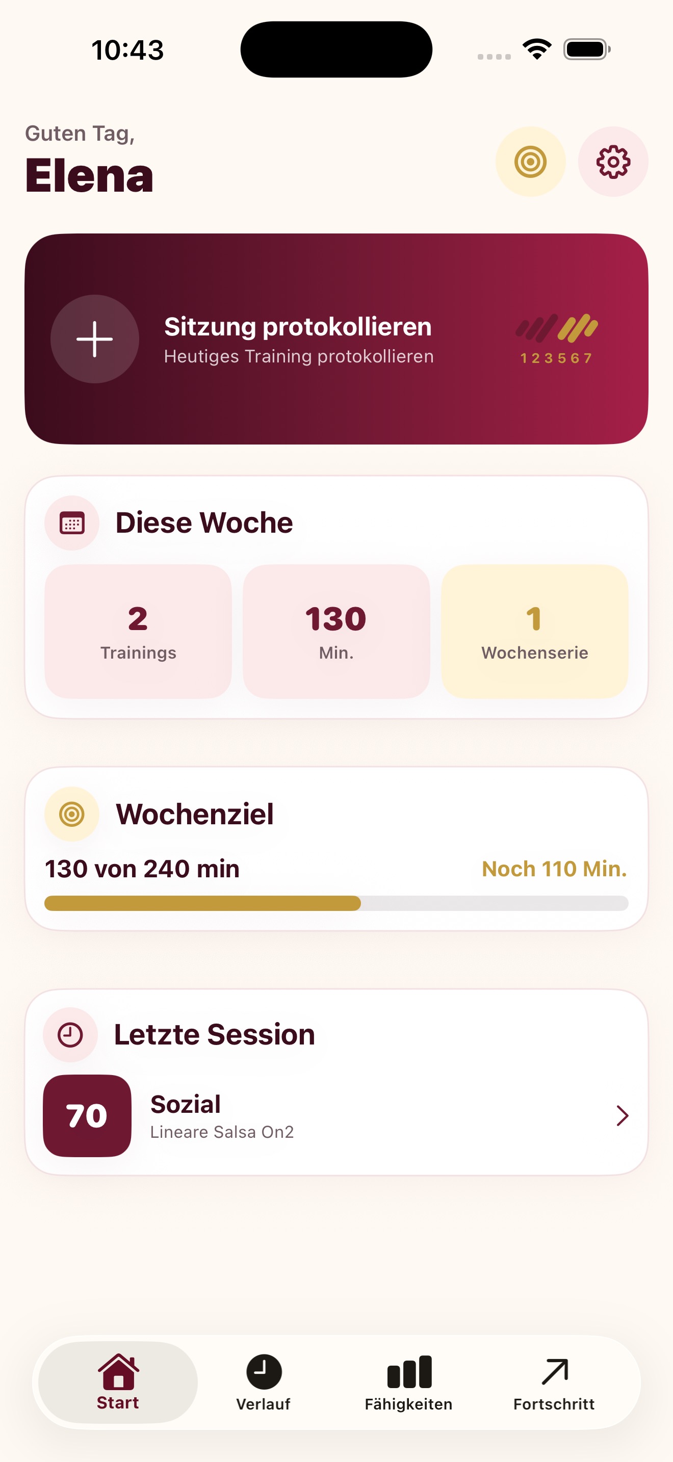 Mein Salsa-Fortschritt screenshot 1