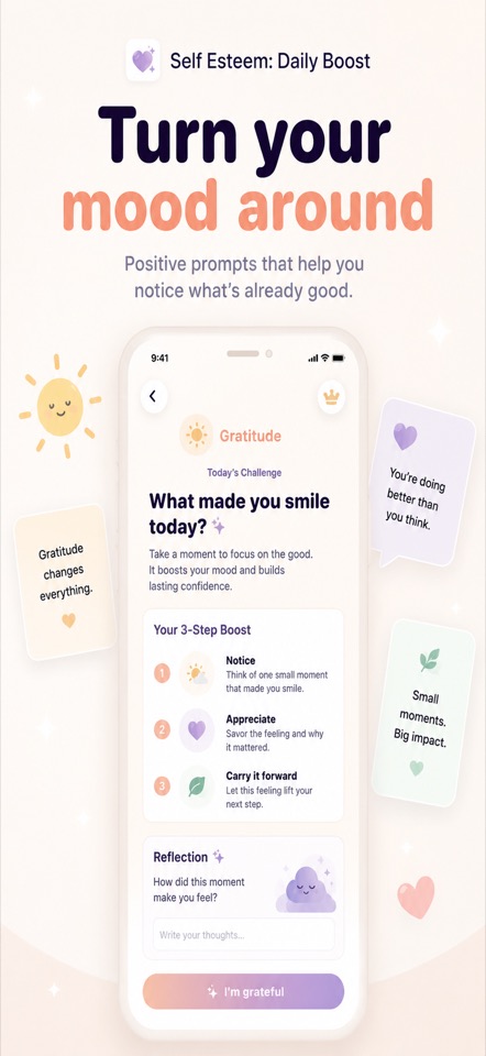 Self Esteem: Daily Boosts screenshot 2