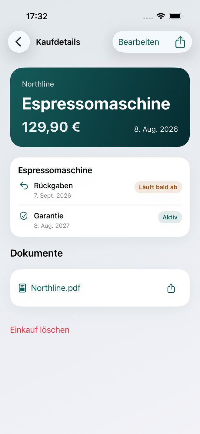 Belege & Garantie: Sliparo screenshot 2