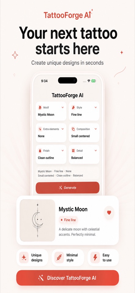 TattooForge AI screenshot 1