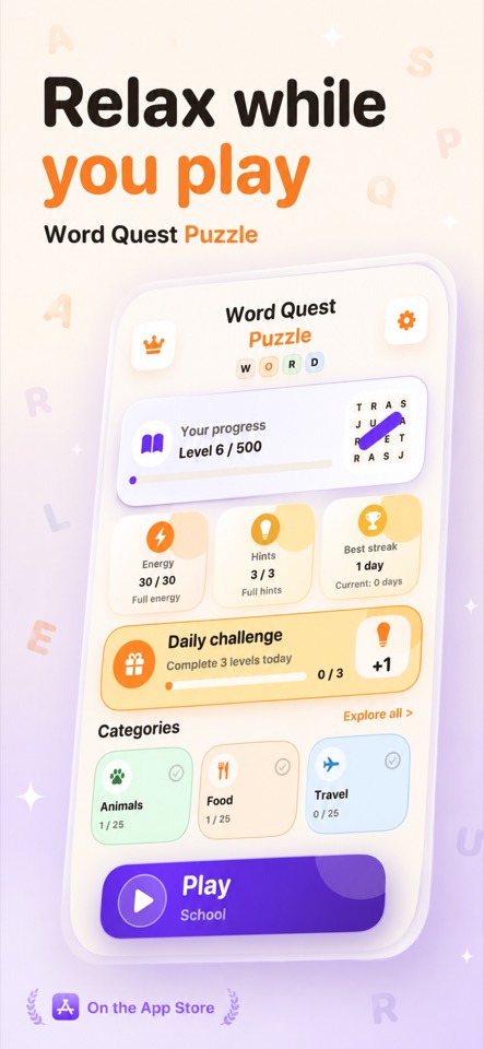 Word Search Quest screenshot 1